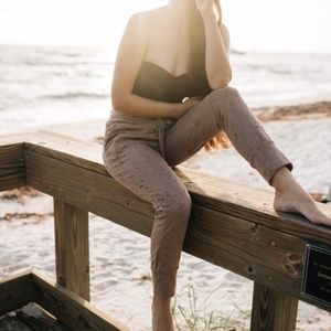 Distressed Sweat Pants